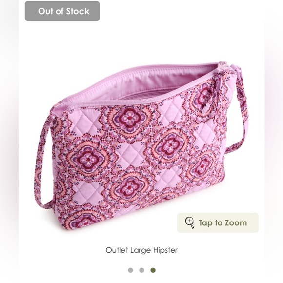 💗Vera Bradley Lavender Patterned Crossbody Hipster Bag💗 - Picture 3 of 8